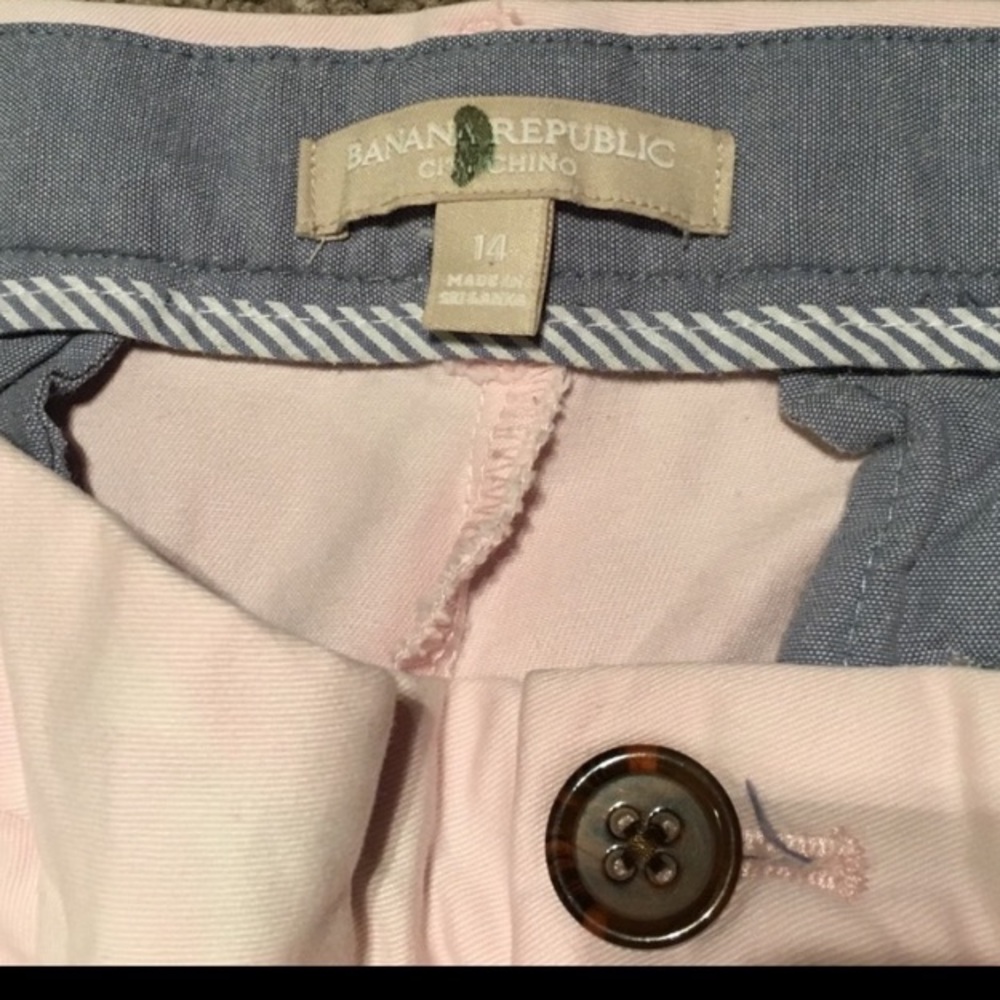 Light Pink Banana Republic shorts size 14 EUC - Picture 4 of 5